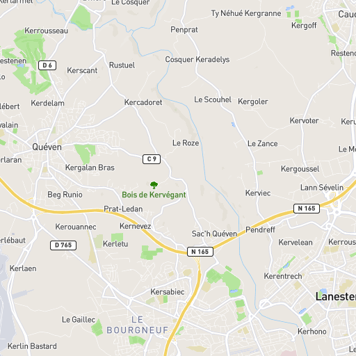 Carte de localisation d'Électronique Antennes à Lorient